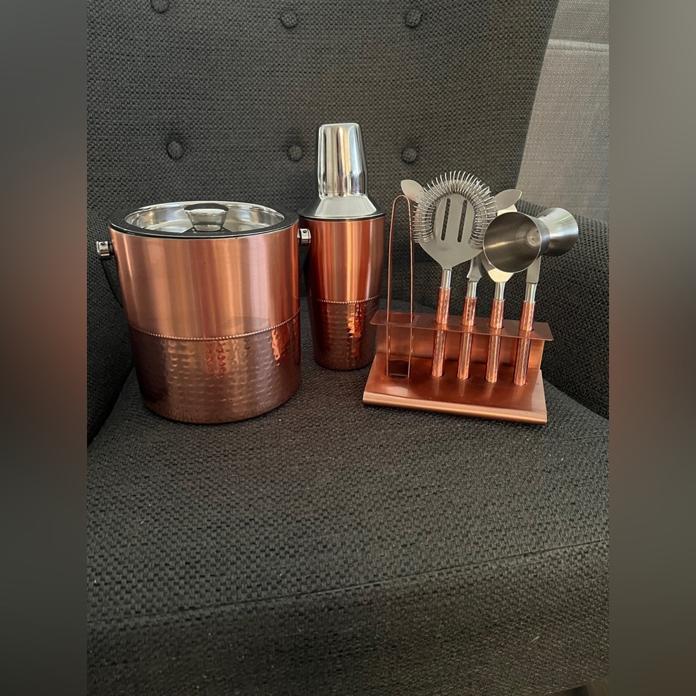 Godinger Copper Barware Set - 8 Pieces